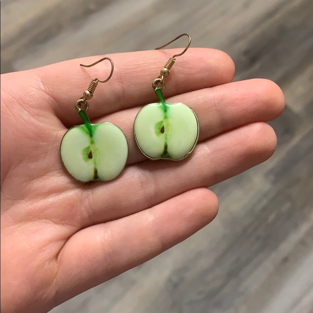 Green Apple Earrings